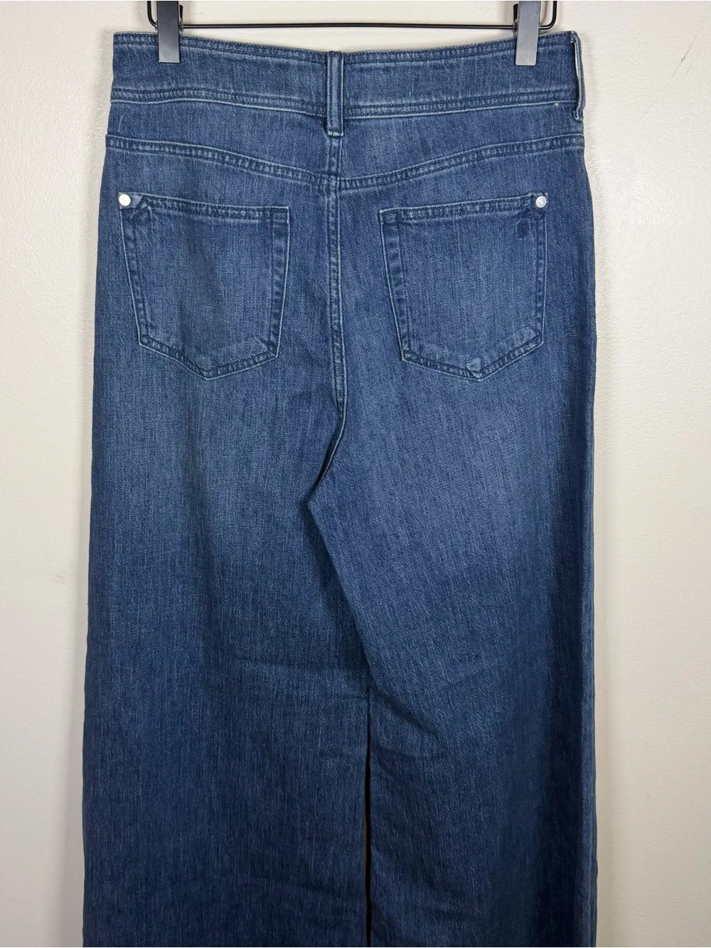 Anthropologie Pilcro High Rise Wide Leg Trouser Jeans Blue Women’s Size 28 Boho - Picture 6 of 7